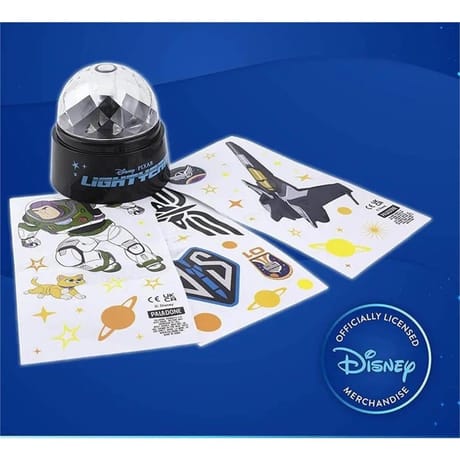 Veilleuse disney buzz l'éclair avec ensemble d'autocollants
