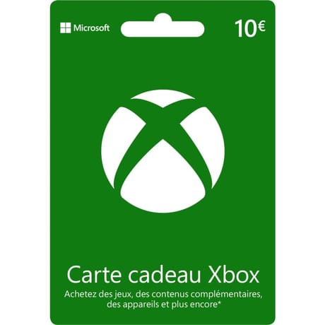 Carte microsoft xbox csv 10