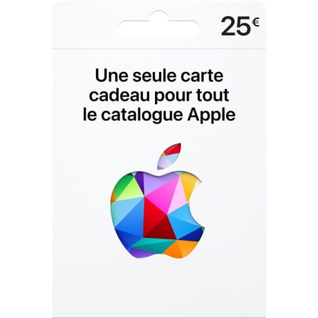Apple gift card 25e