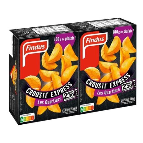 Findus crousti express quartiers 2 x 100g