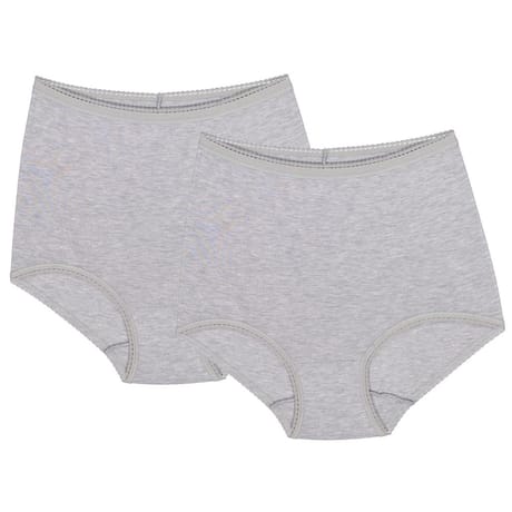 Lot de 2 culottes maxi GRIS CHINE X2 T42
