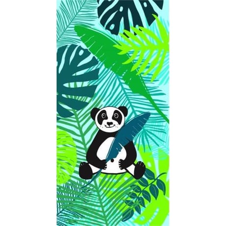 Drap de plage microfibre 70x140cm 250 g/m panda