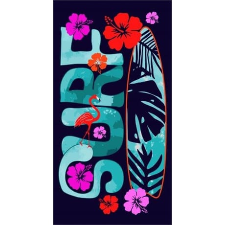Drap de plage microfibre 90x170cm 250 g/m gallina