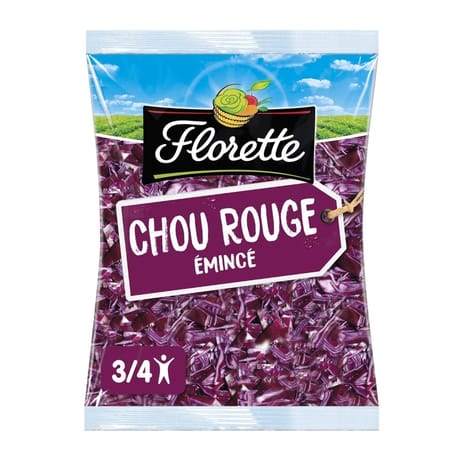 Florette chou rouge émincé 250g