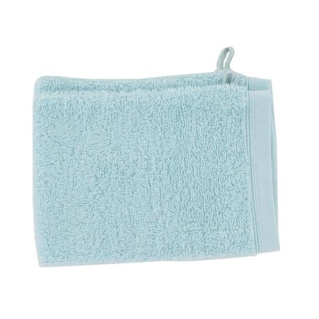 Gant de toilette 15x21cm prima vert d'eau lot de 2