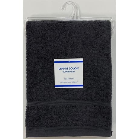Drap de douche 70x130 prima anthracite
