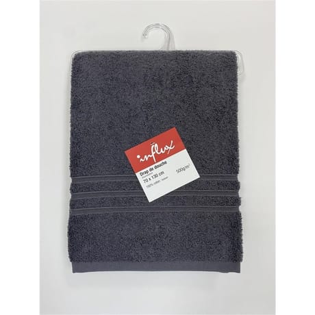 Influx drap de douche 70x130 cm uni anthracite 500g