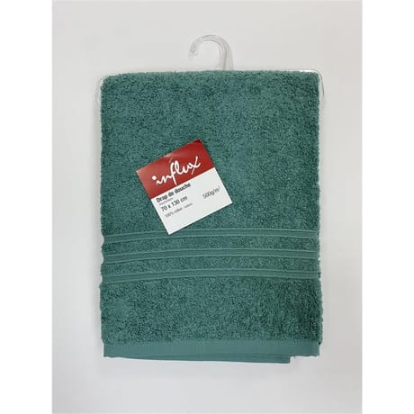 Influx drap de douche 70x130cm uni vert émeraude 500g