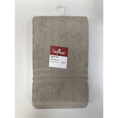 Influx drap de bain 100x150 cm uni ficelle 500gr
