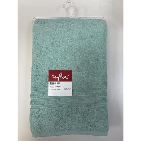 Influx drap de bain 100x150 cm uni vert jade 500g