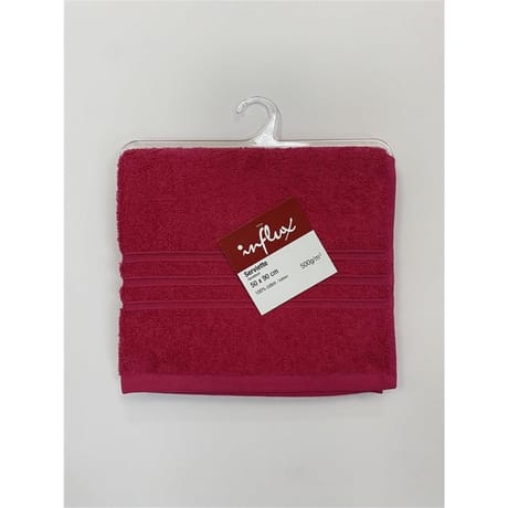 Influx serviette 50x90cm 500gr framboise