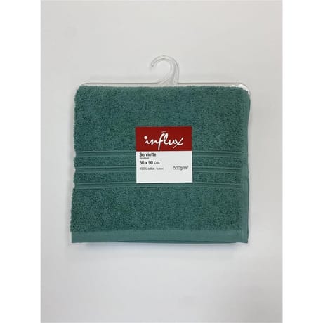 Influx serviette 50x90cm 500g vert émeraude