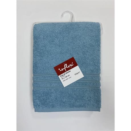 Influx drap de douche 70x130 cm uni bleu clair 500g