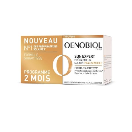 Oenobiol sun expert préparation peaux sensibles 30x2