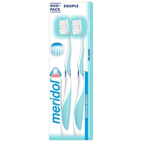 Méridol brosse à dents souple gencives X 2