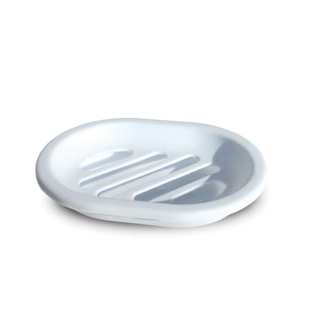Porte savon plastique blanc