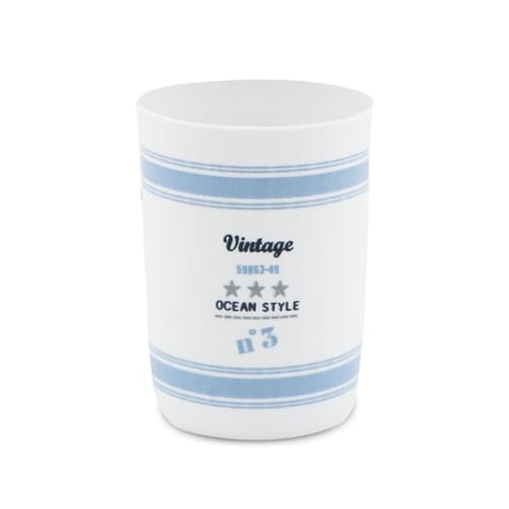 Gobelet plastique imprimé vintage océan