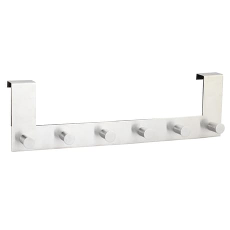 Patère de porte 6 têtes métal