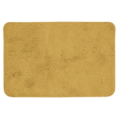 Tapis microfibres uni 45x75 curry