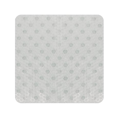 Tapis de douche translucide pvc uni col assortis pure ess 53x53