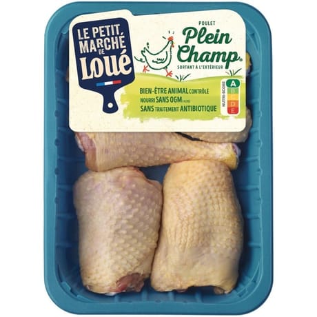 Le Petit Marché de Loué morceaux de poulet jaune