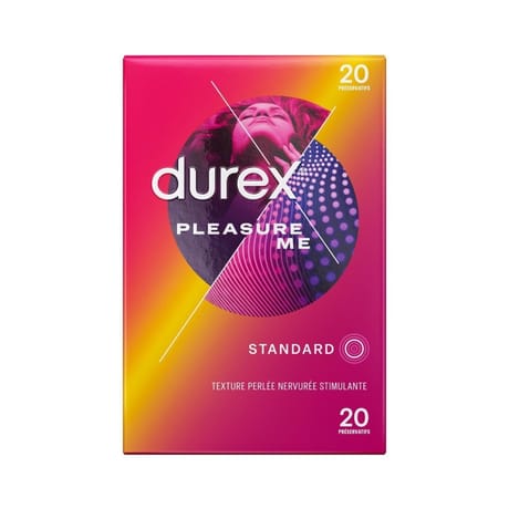 Durex préservatifs pleasure me standard x20