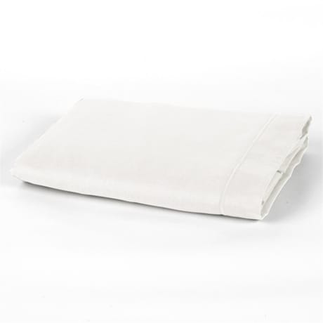 Drap plat 240x290 uni blanc polycoton