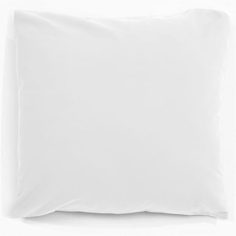Taie d'oreiller 63x63 uni blanc polycoton