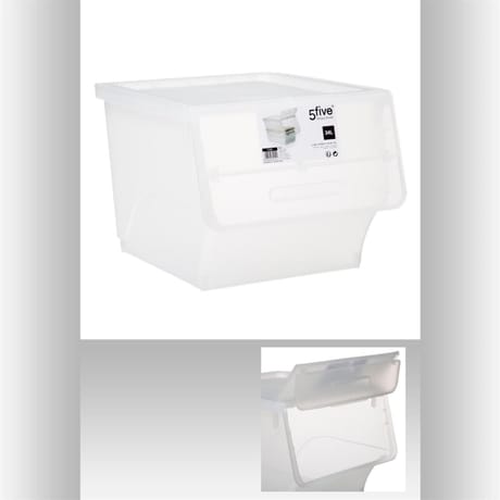 Boîte de rangement ouverture frontale 34 L