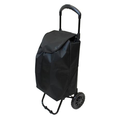 Poussette de marche manche télescopique noire 42l