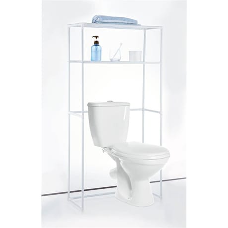 Etagère wc métal blanc 61x27.8x134cm