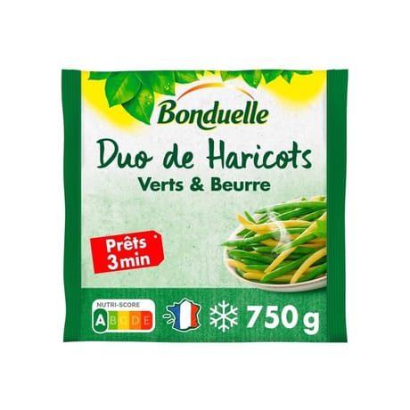 Bonduelle haricots verts et haricots beurre 750g