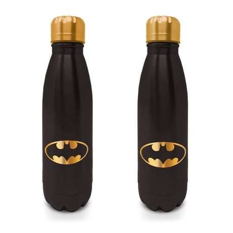 Bouteille 540 ml metal batman noire et doree