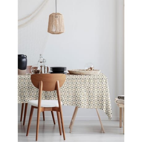 Calitex toile cirée figueira gris ronde 140cm