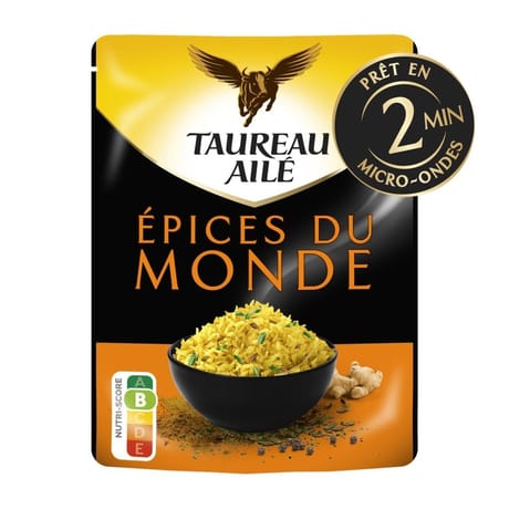 Taureau ailé doypack riz basmati epices du monde 220g
