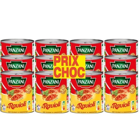 Panzani ravioli sauce tomate 4/4 12 prix choc