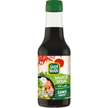 Suzi wan sauce soja allégée en sel 143 ml