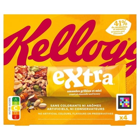 Kellogg's barres céréales extra miel - 4x32g