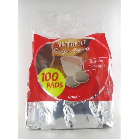 Beyer 100 Dosettes souples café Métropole classique 670g
