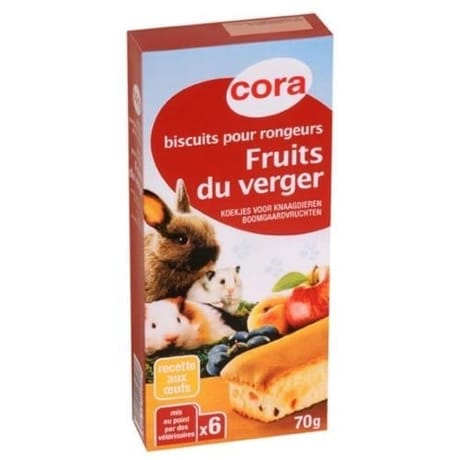 Cora biscuits pour rongeurs aux fruits du verger