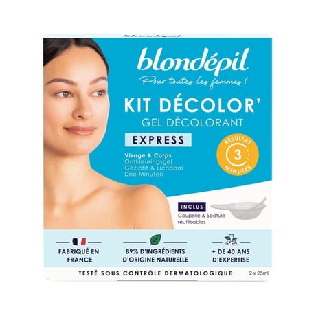 Blondépil decolor'express gel decolorant visage (2x25ml)