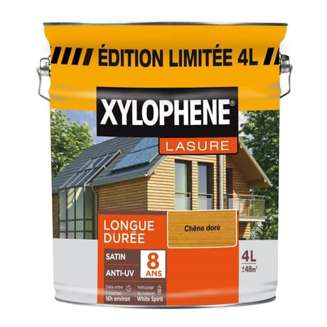 Lasure longue duree 8 ans chene dore 4 l