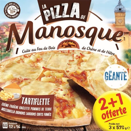 La pizza d emanosque pizza tartiflette  3X570g 2+1 offerte