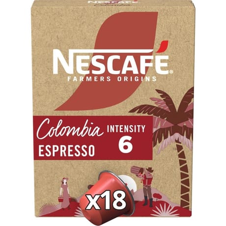 Nescafé farmers origins colombia intensité 6 18 capsules