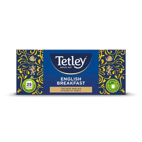 Tetley thé English breakfast x25 50g