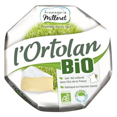 Fromagerie Milleret l'ortolan bio  250g