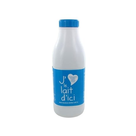 J'aime le lait d'ici 1/2 écrémé bouteille 1l