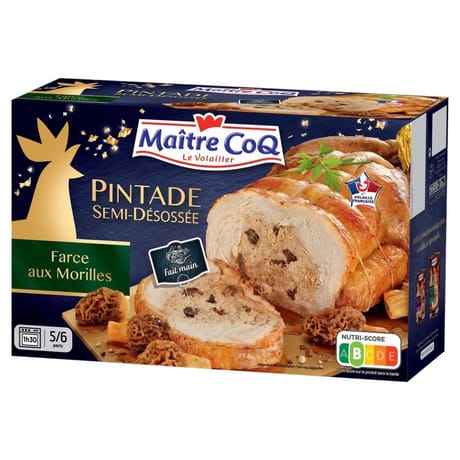Maître Coq pintade farce aux morilles 1.2kg