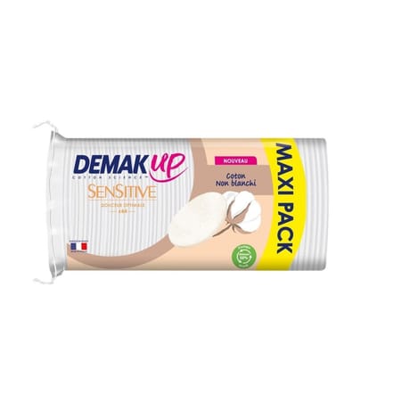 Demak'up coton démaquillant oval sensitive x64 maxi pack