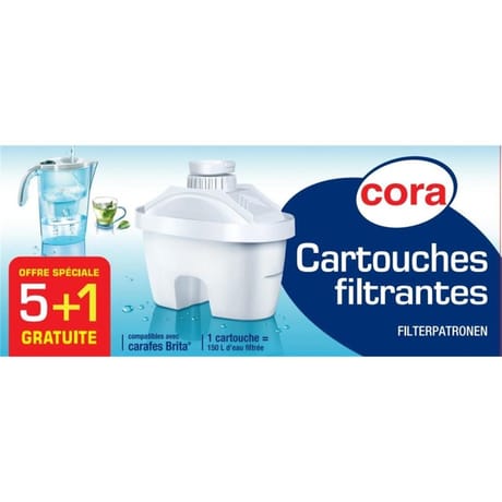 Cora lot de 5 + 1 cartouches F6SCO00